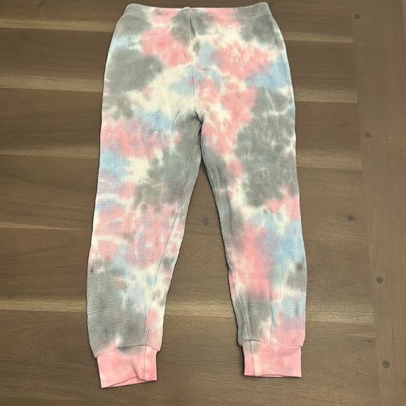 B steps Tie Dye Waffle Pajama Set - Picture 4 of 6